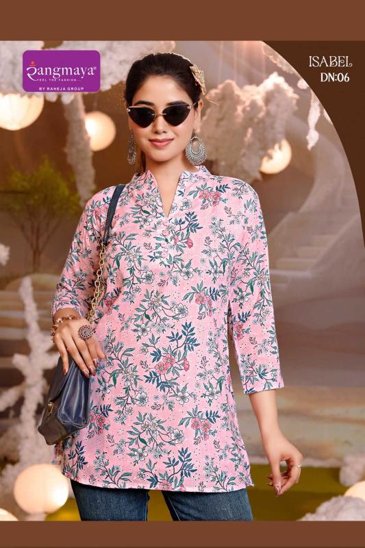 Rangmaya isabel short top wholesale kurti online